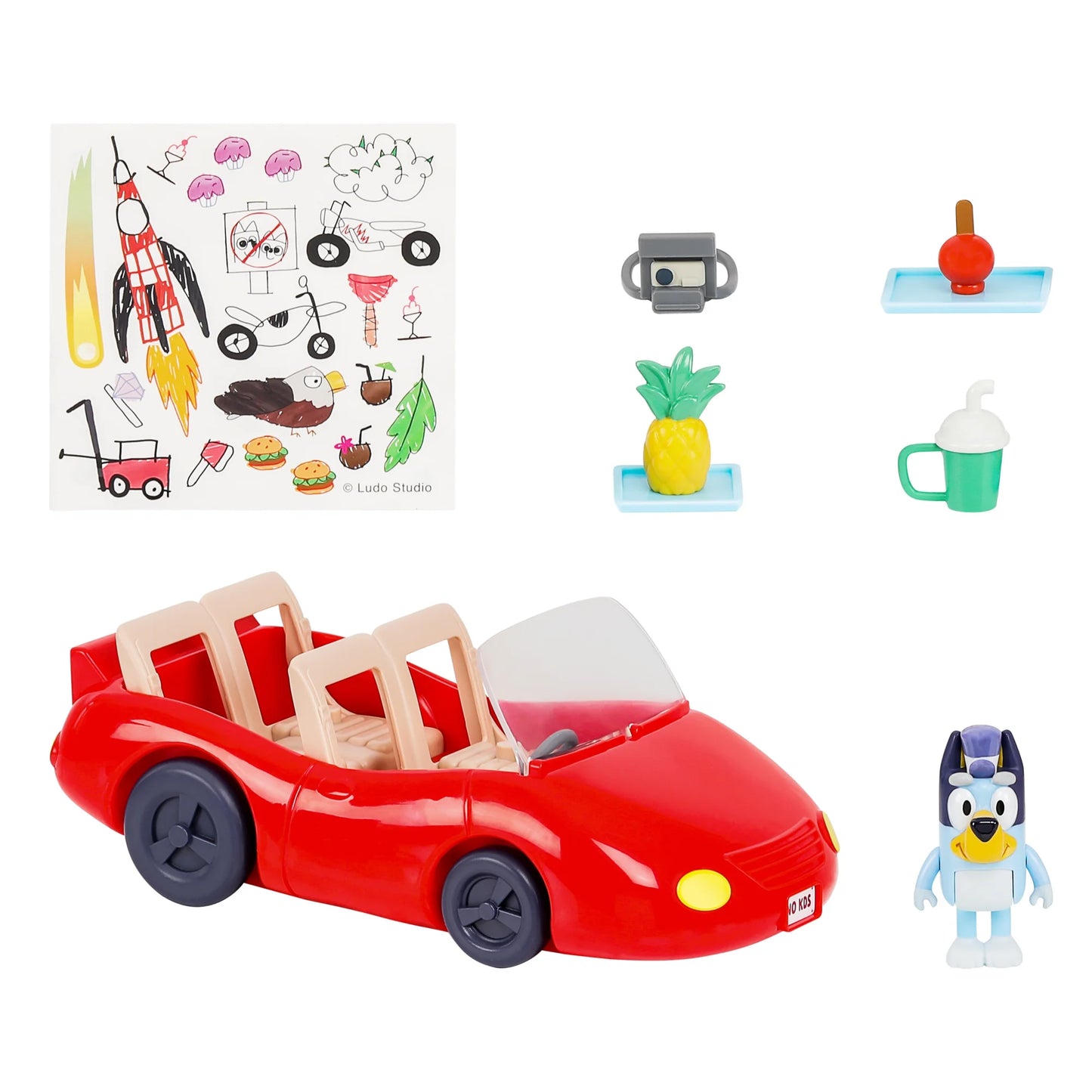 , Convertible Vehicle, Includes Figure and 4 Accessories, Toddler Toy
