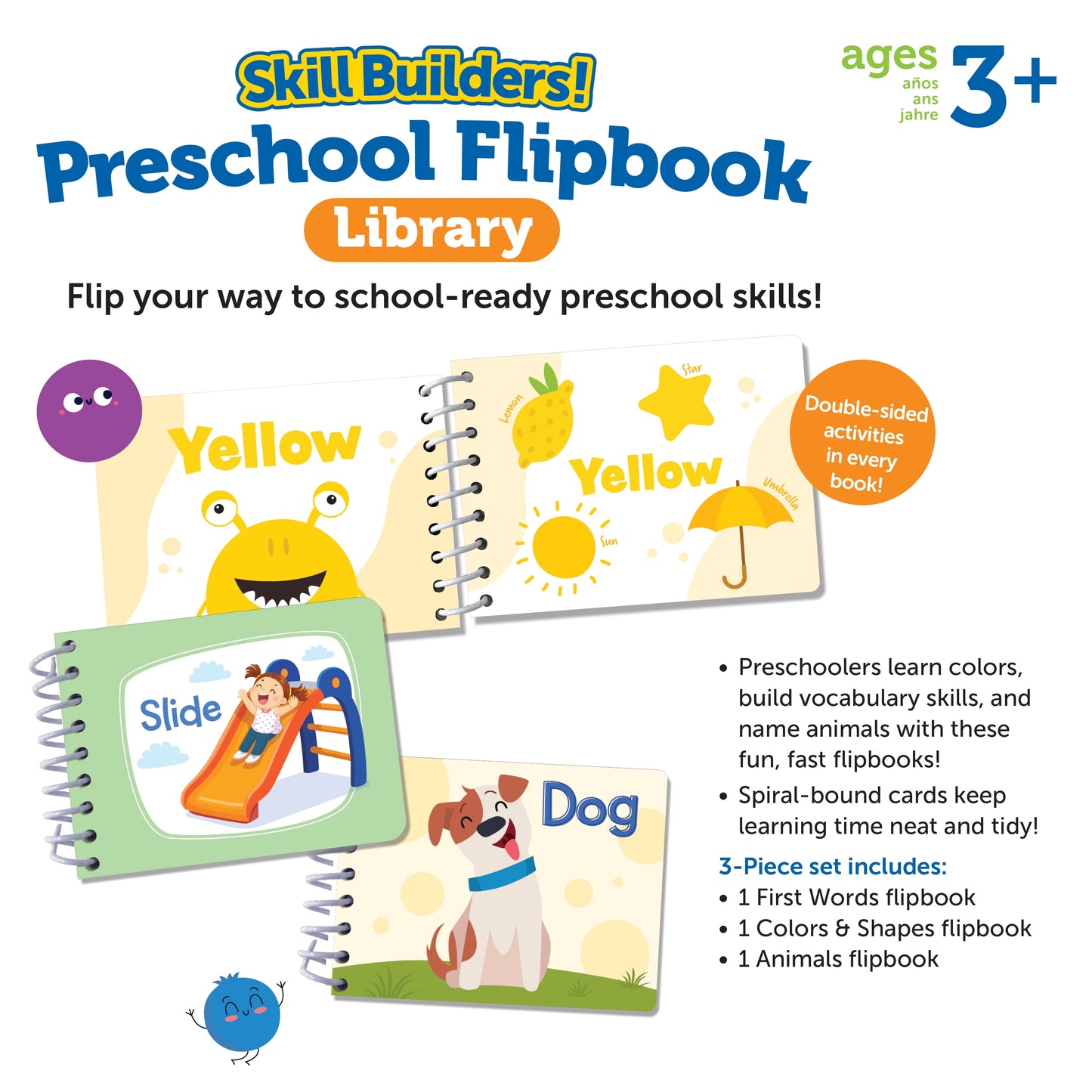 Skill Builders! Toddler Flipbook Library - ABC Learning for Toddlers Ages 2+