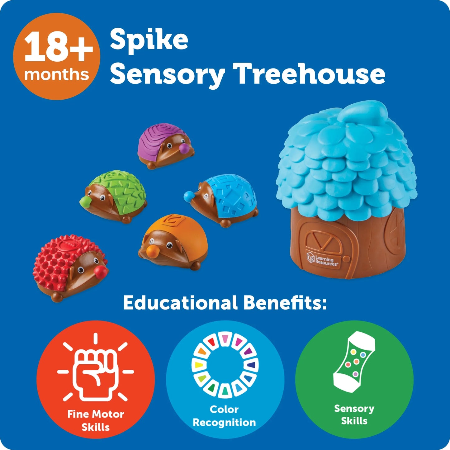 Spike the Fine Motor Hedgehog Sensory Tree House - Preschool Learning Toys for Boys and Girls Ages 18+ Months
