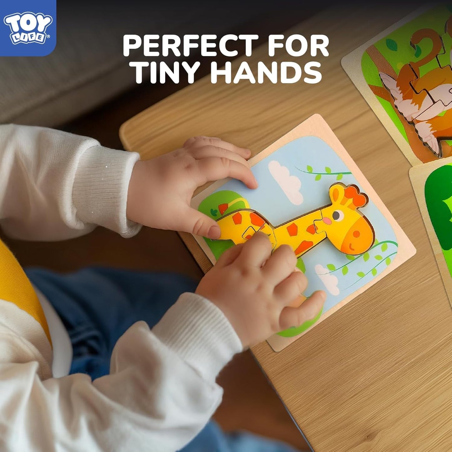 Wooden Puzzles for Toddlers 2-4, Toddler Montessori Toys for 1 2 3 Year Old Boys Girls, Animals Wood Jigsaw Puzzles, Educational Learning Toy Kids Puzzle, Best Gifts for Baby Age 1-3 2-4