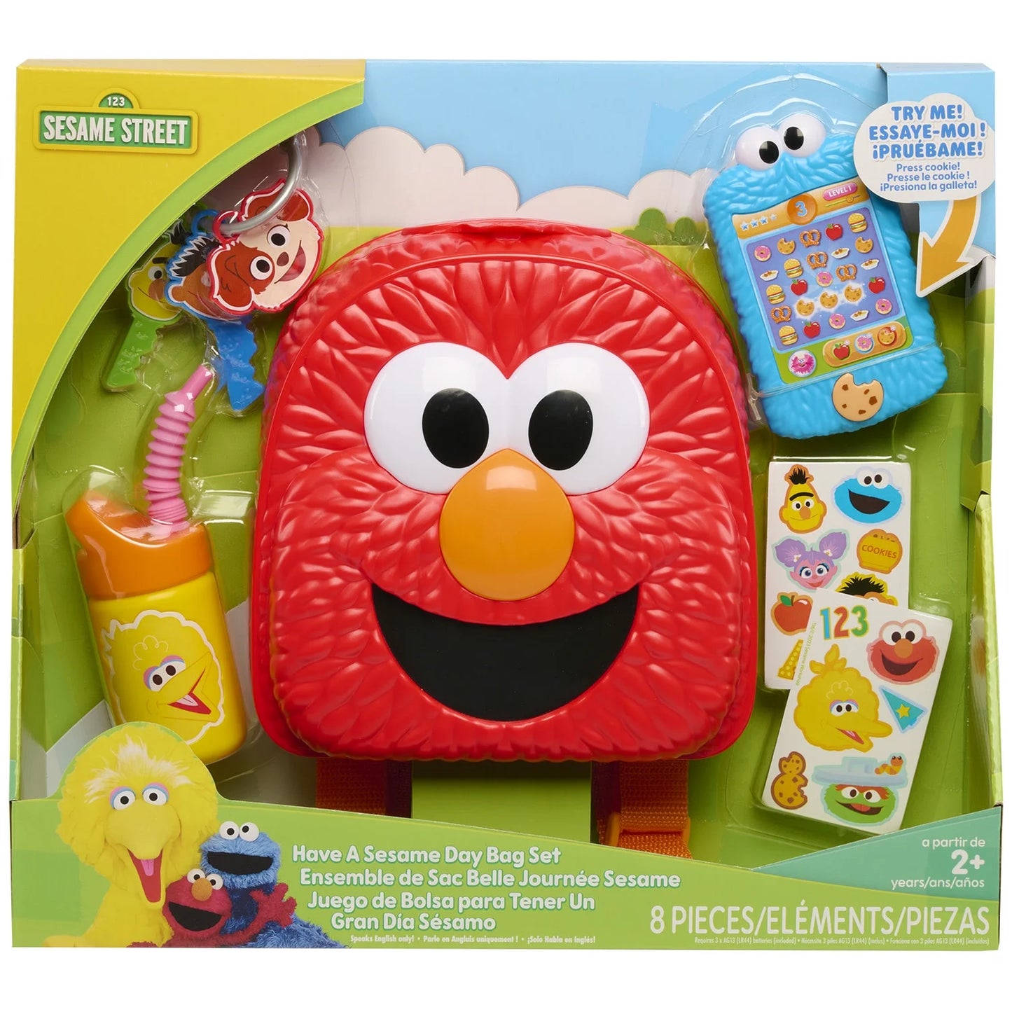 Have a Sesame Day 7-Piece Bag Set, Dress up and Pretend Play, Kids Toys for Ages 2 Up
