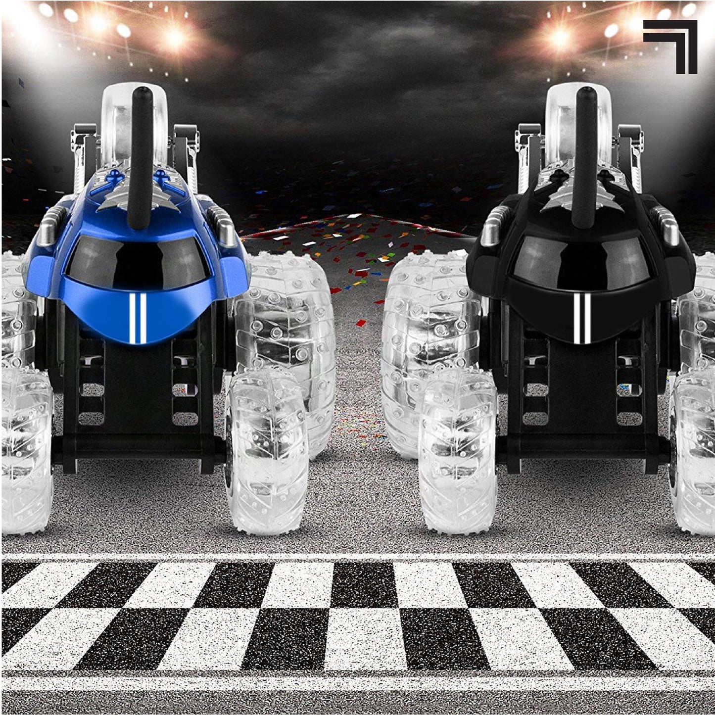 ® Thunder Tumbler Remote Control Car, with LED Lighting and 360 Spins, Age 6+, Red