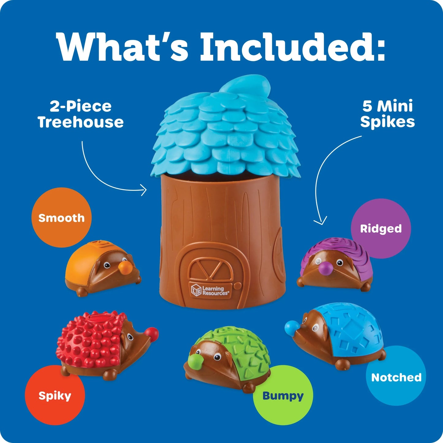 Spike the Fine Motor Hedgehog Sensory Tree House - Preschool Learning Toys for Boys and Girls Ages 18+ Months