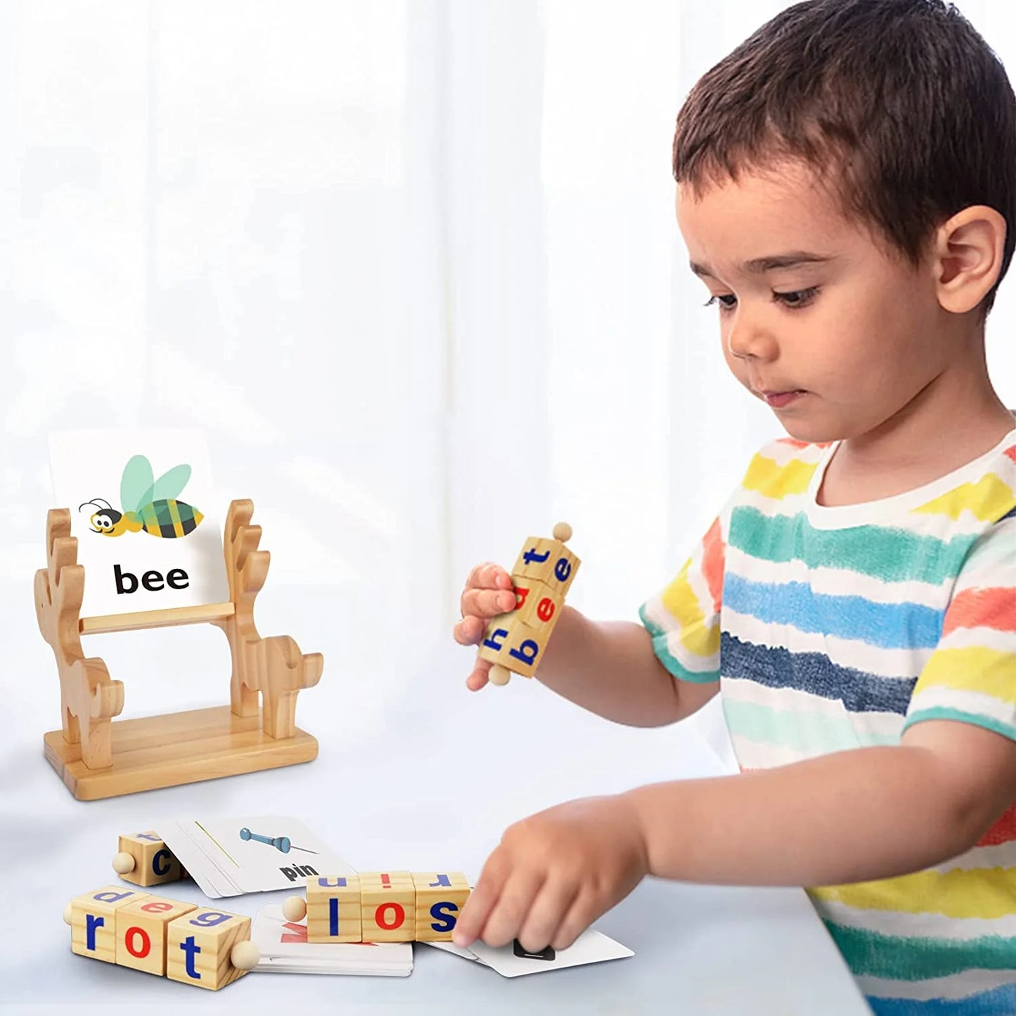 Educational Toys for Toddlers 3 4 5 Years Old, Sight Words Montessori Alphabet Learning Toys for Preschool Boys Girls