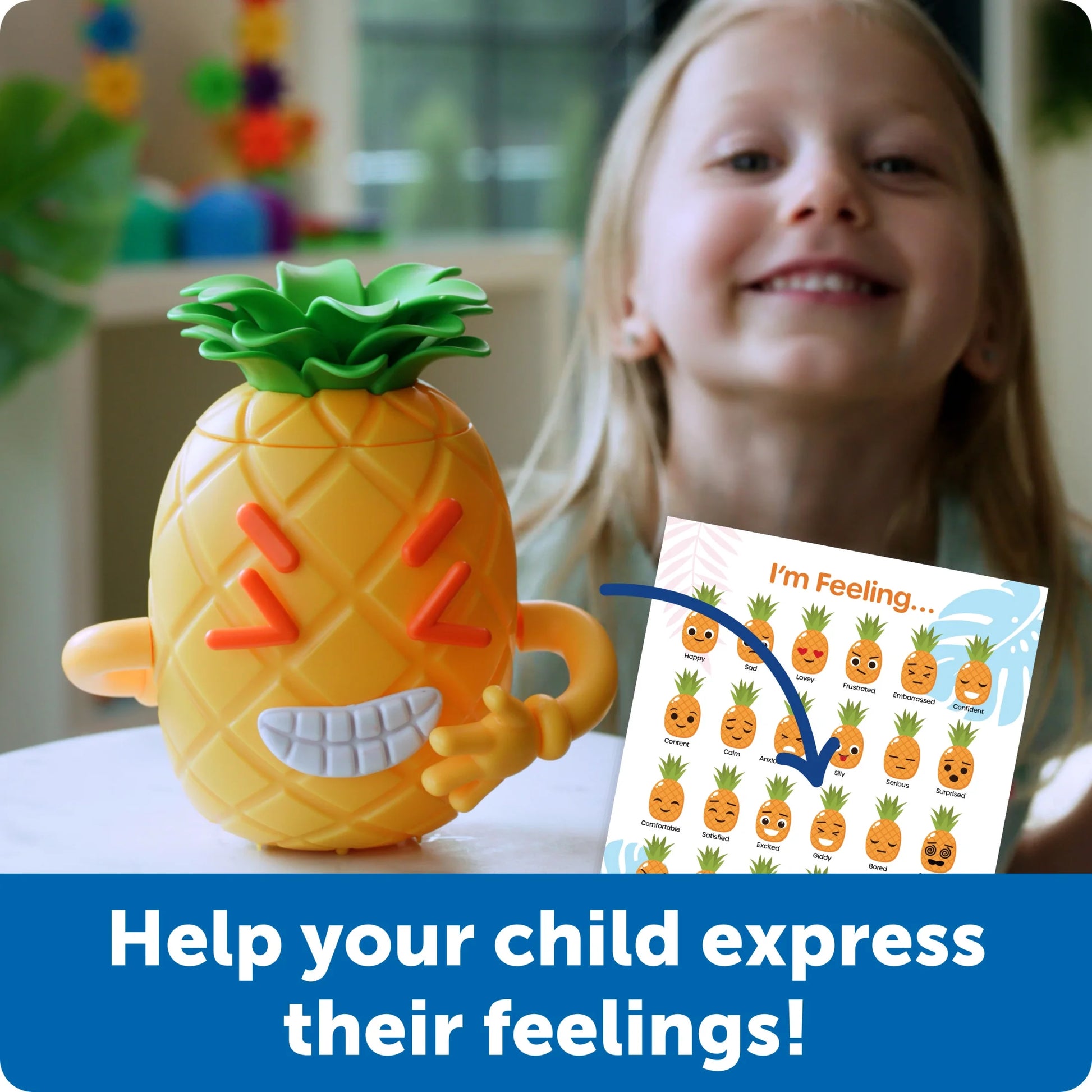 Big Feelings Pineapple Social Emotional Toy Creative Play Ages 3 and Up