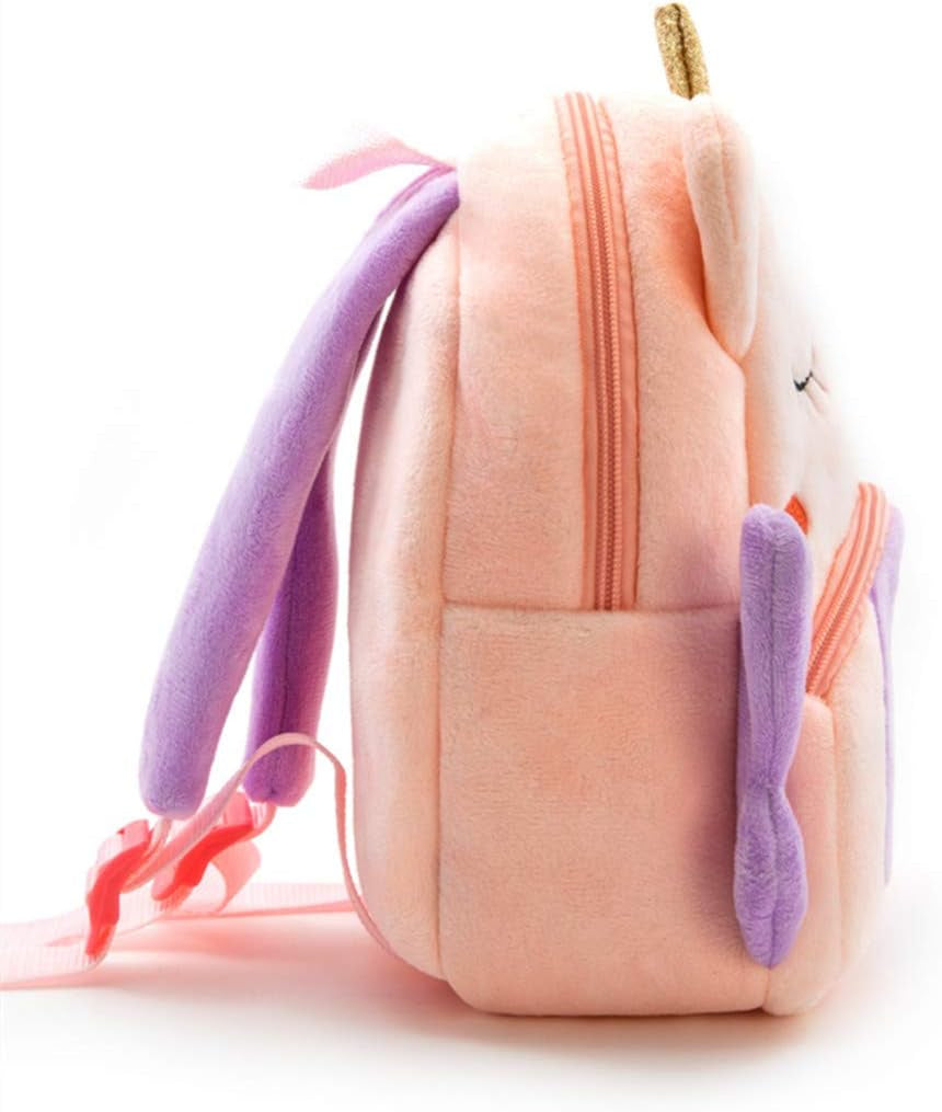 Cute Toddler Backpack Toddler Bag Plush Animal Cartoon Mini Travel Bag for Baby Girl Boy 2-6 Years(Bb Unicorn)