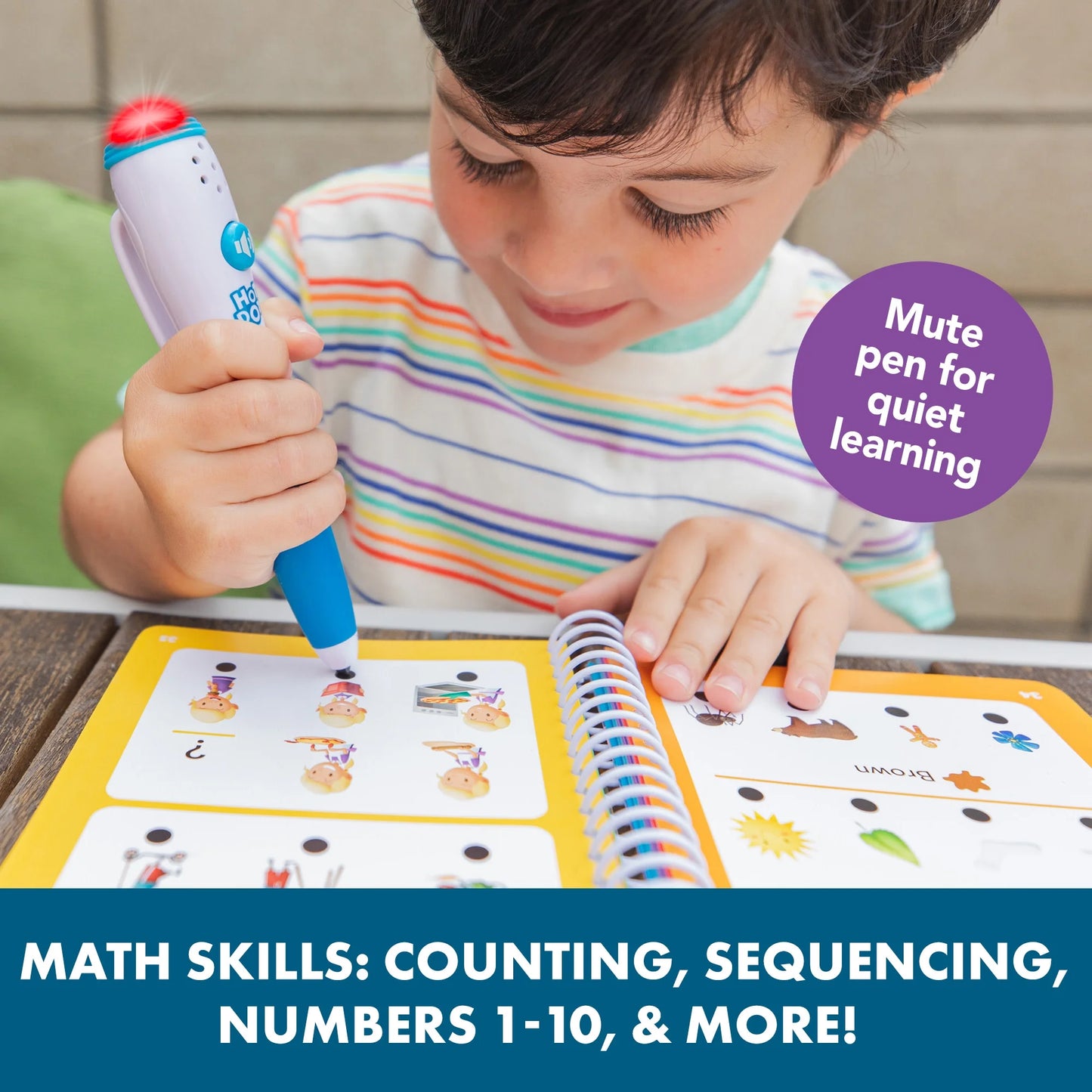 Hot Dots Preschool Essentials: Reading & Math Workbook, Ages 4+