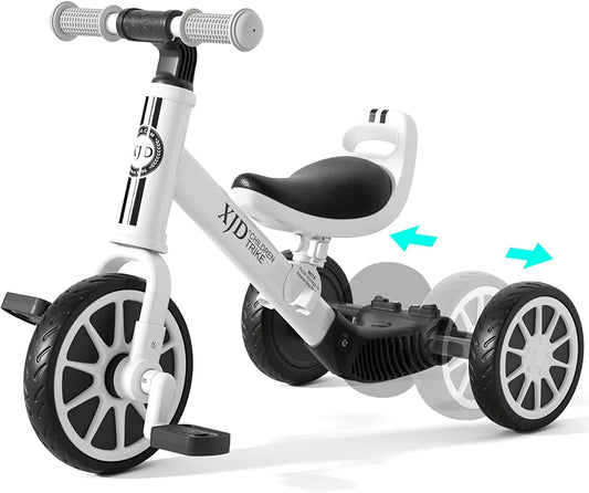 5-In-1 Toddler Bike for 1-4 Years Old Boys Girls Tricycles for Toddlers Kids Trikes for Balance Training Baby Bike Infant Trike