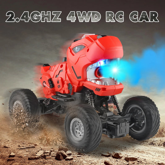 Dinosaur Remote Control Car Monster Trucks RC Car Toys for Boys Kids and Toddlers 1:16 Scale Christmas Birthday Gifts