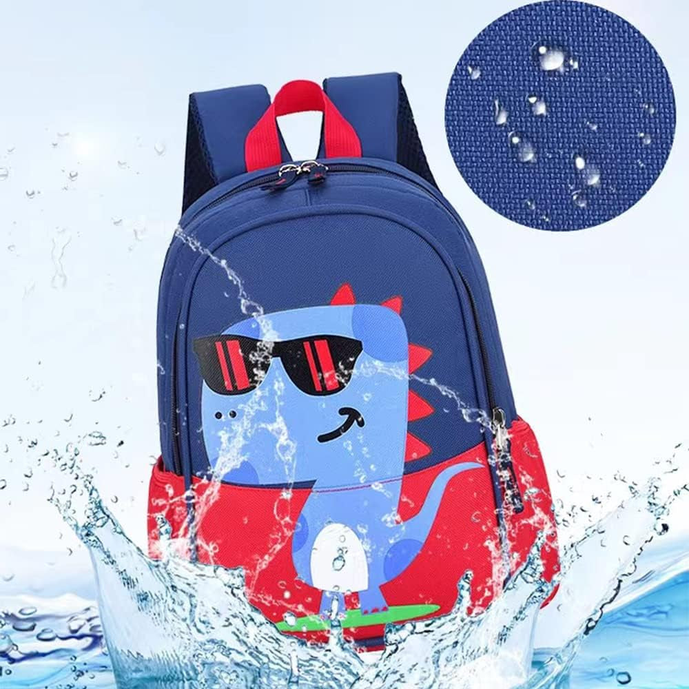 Kids Toddler Preschool Travel Backpack Cool Cute Cartoon Waterproof Daypack (Dinosaur Red)