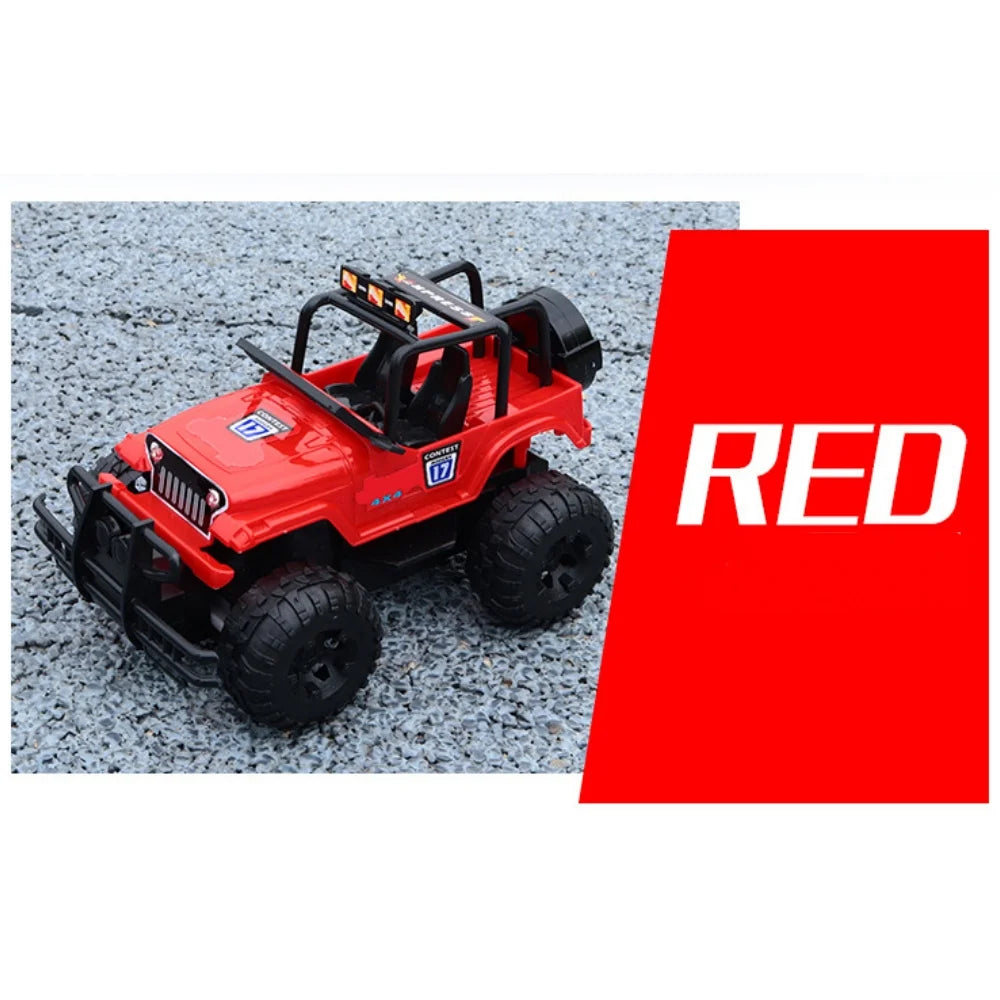 Remote Control Cars Die-Cast Toy Cars , Off-Road Truck with LED Lights, RC Toy Race Car Gifts, Red