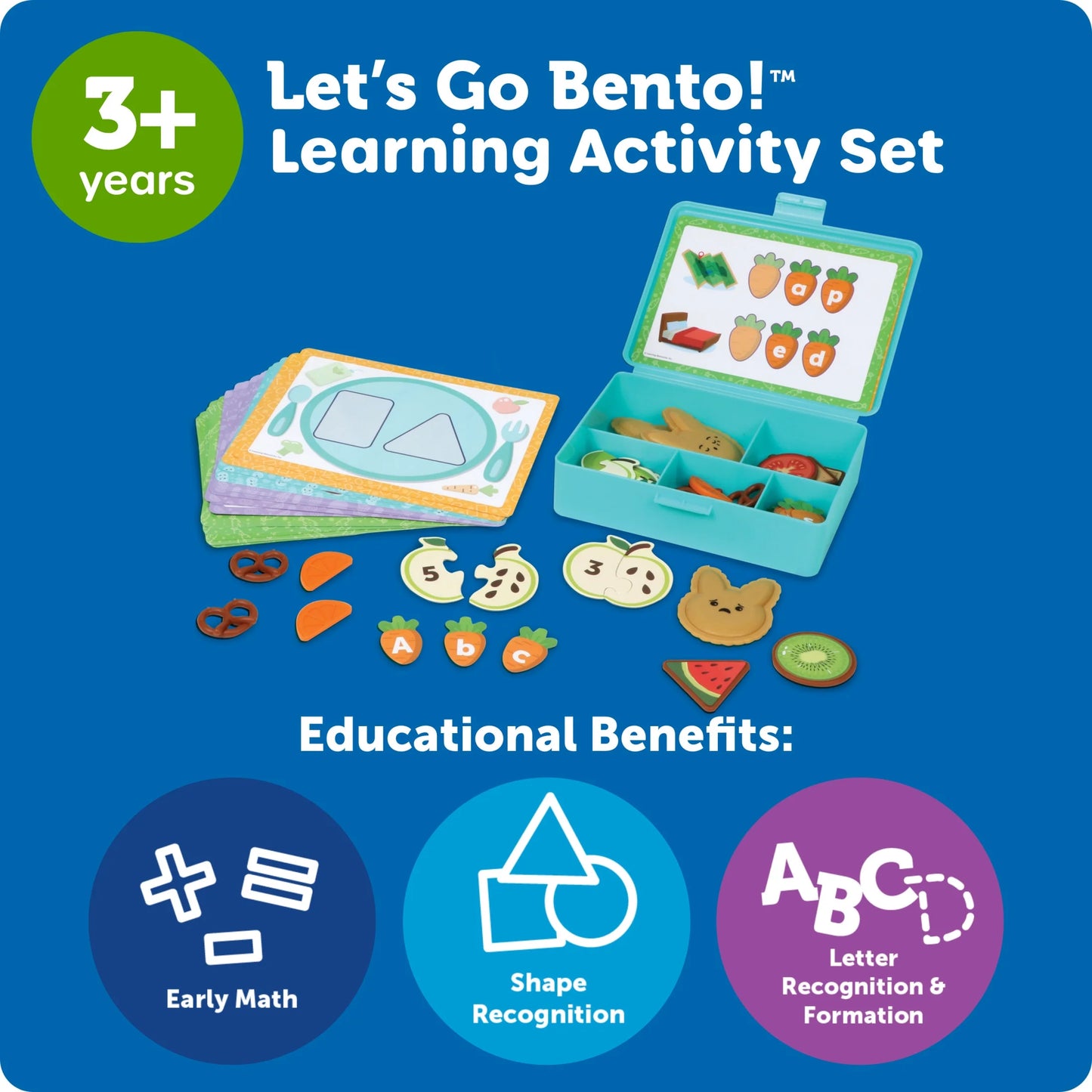 Let'S Go Bento! Learning Activity Set, 78 Pieces, Ages 3+, Preschool Learning Activities, Toddler Toys, Learning & Education Toys, Feelings and Emotios, Fine Motor Skills