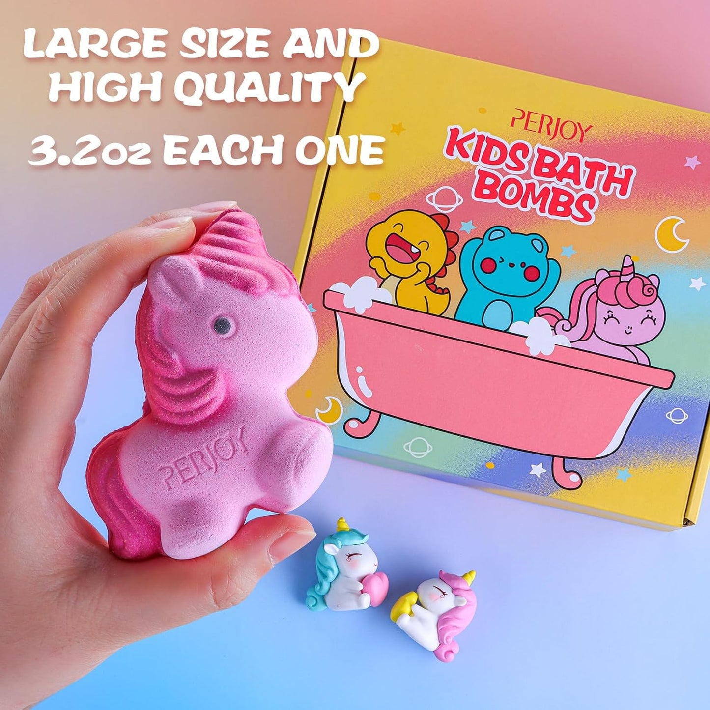 Bath Bombs for Kids, Organic Bubble Bath Kids Bath Bombs for Girls & Boys, Valentine Easter Christmas Basket Stuffers, Teen Girl Gifts Trendy Stuff, Party Favors