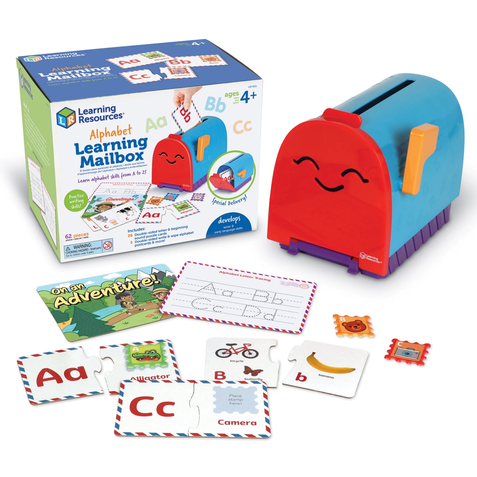 Alphabet Learning Mailbox, Preschool Learning Toys, Ages 4