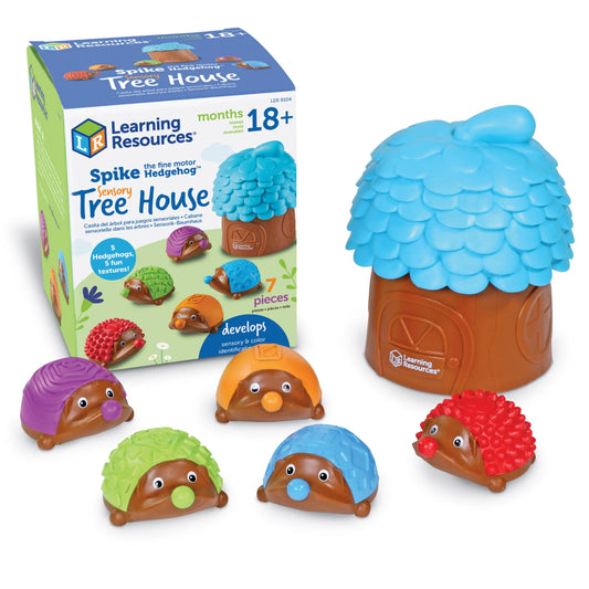 Spike the Fine Motor Hedgehog Sensory Tree House - Preschool Learning Toys for Boys and Girls Ages 18+ Months