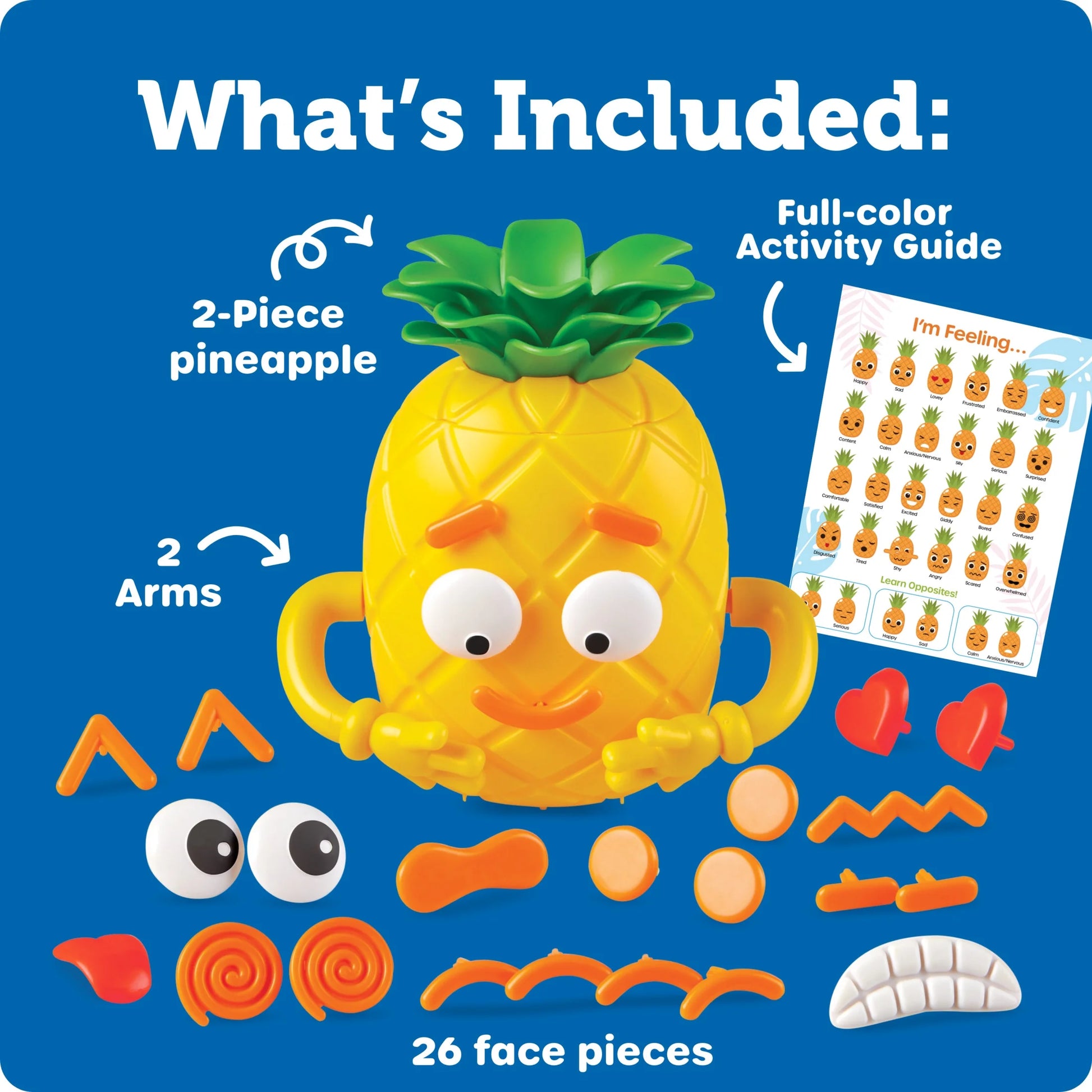 Big Feelings Pineapple Social Emotional Toy Creative Play Ages 3 and Up