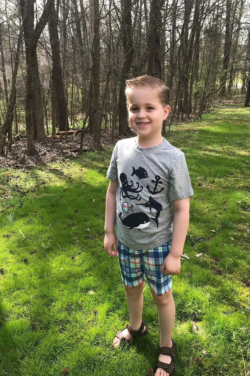 Toddler Boy'S Short Sleeve T-Shirt and Short Outfit Set 2-7T