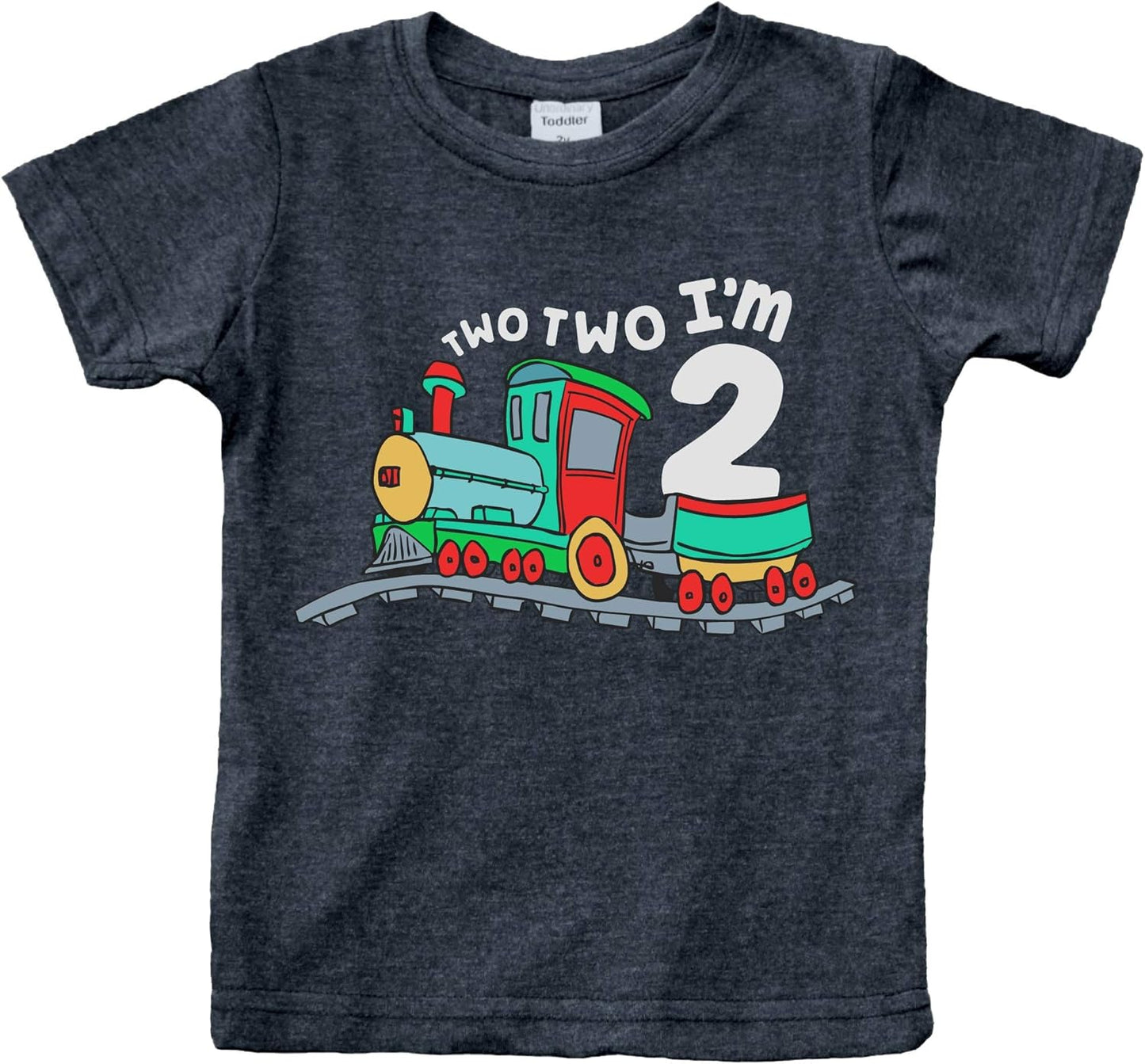 2Nd Birthday Shirt Boy Chugga Chugga Two Two Train Im 2 Years Old Second Birthday Tshirt