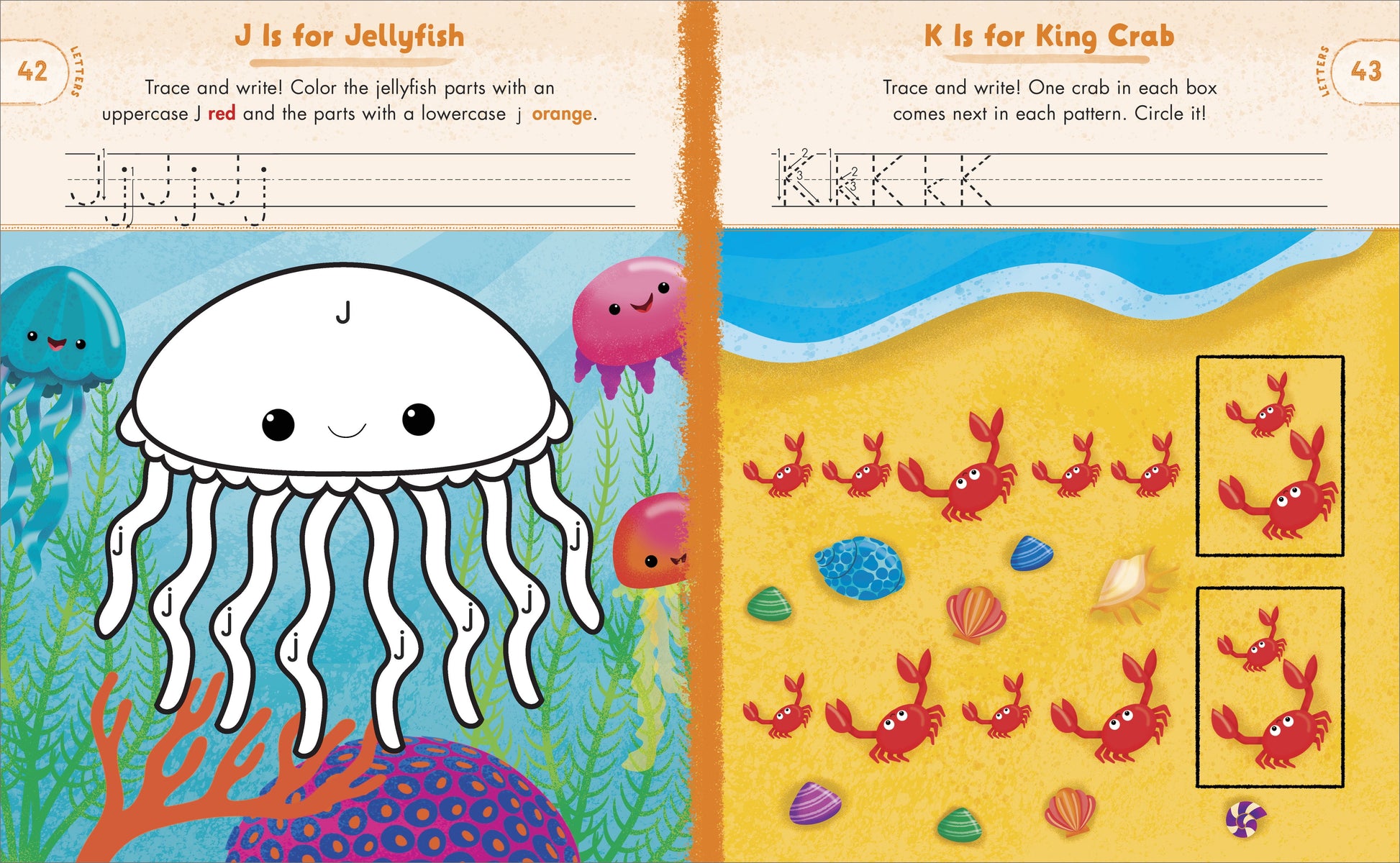 School Skills Activity Books: Ocean Animals Preschool Activity Book : 75 Games to Learn Letters, Numbers, Colors, and Shapes (Paperback)