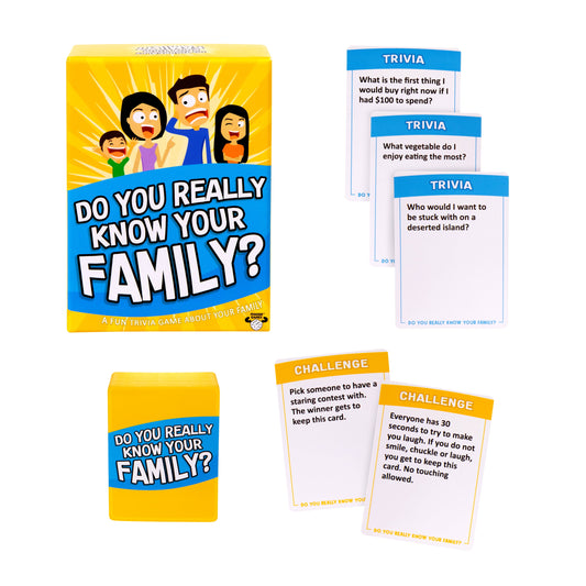 Do You Really Know Your Family? Fun Family Card Game, Ages 8+,