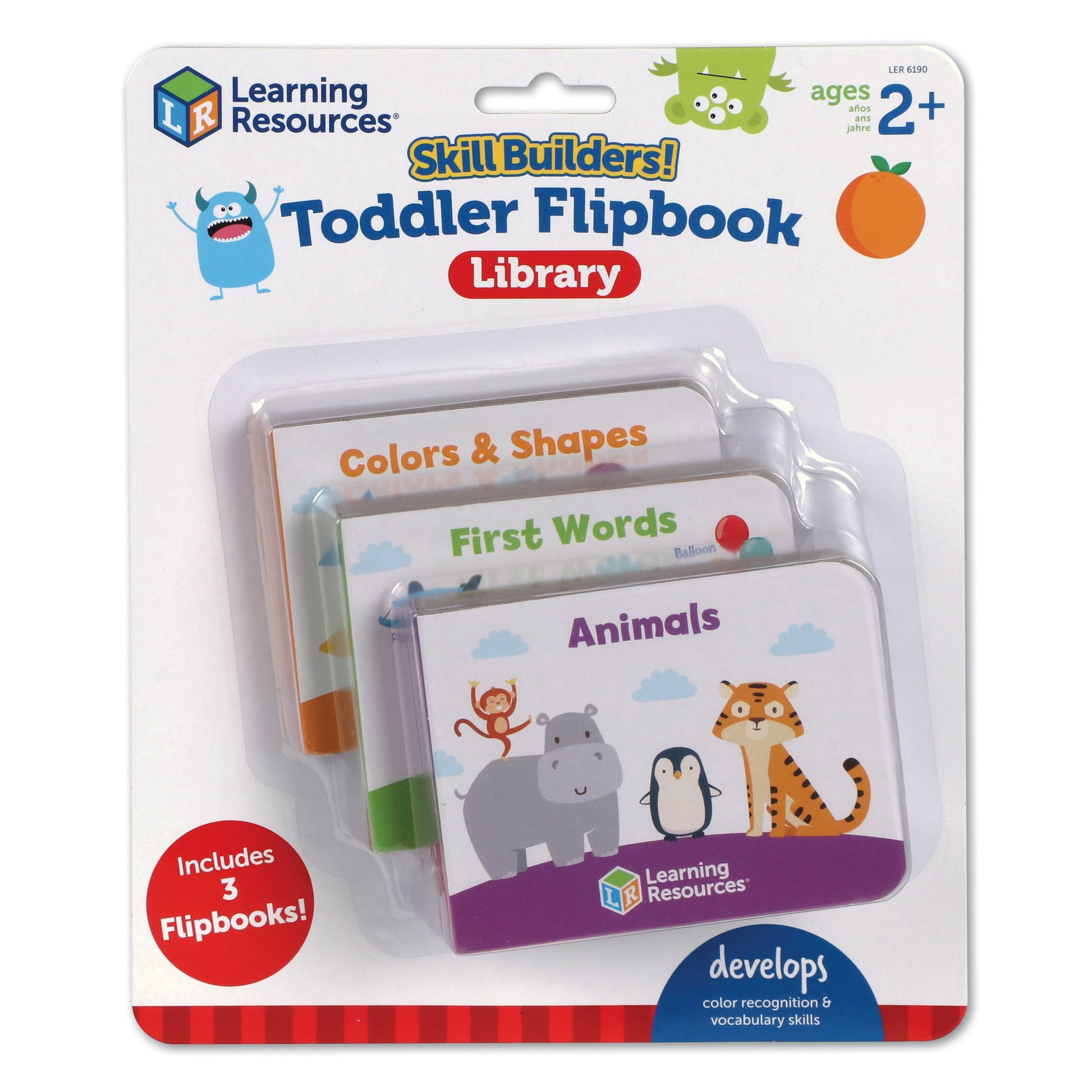 Skill Builders! Toddler Flipbook Library - ABC Learning for Toddlers Ages 2+