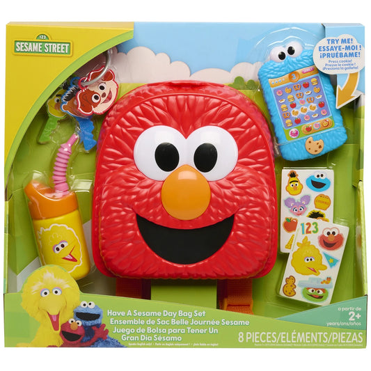 Have a Sesame Day 7-Piece Bag Set, Dress up and Pretend Play, Kids Toys for Ages 2 Up