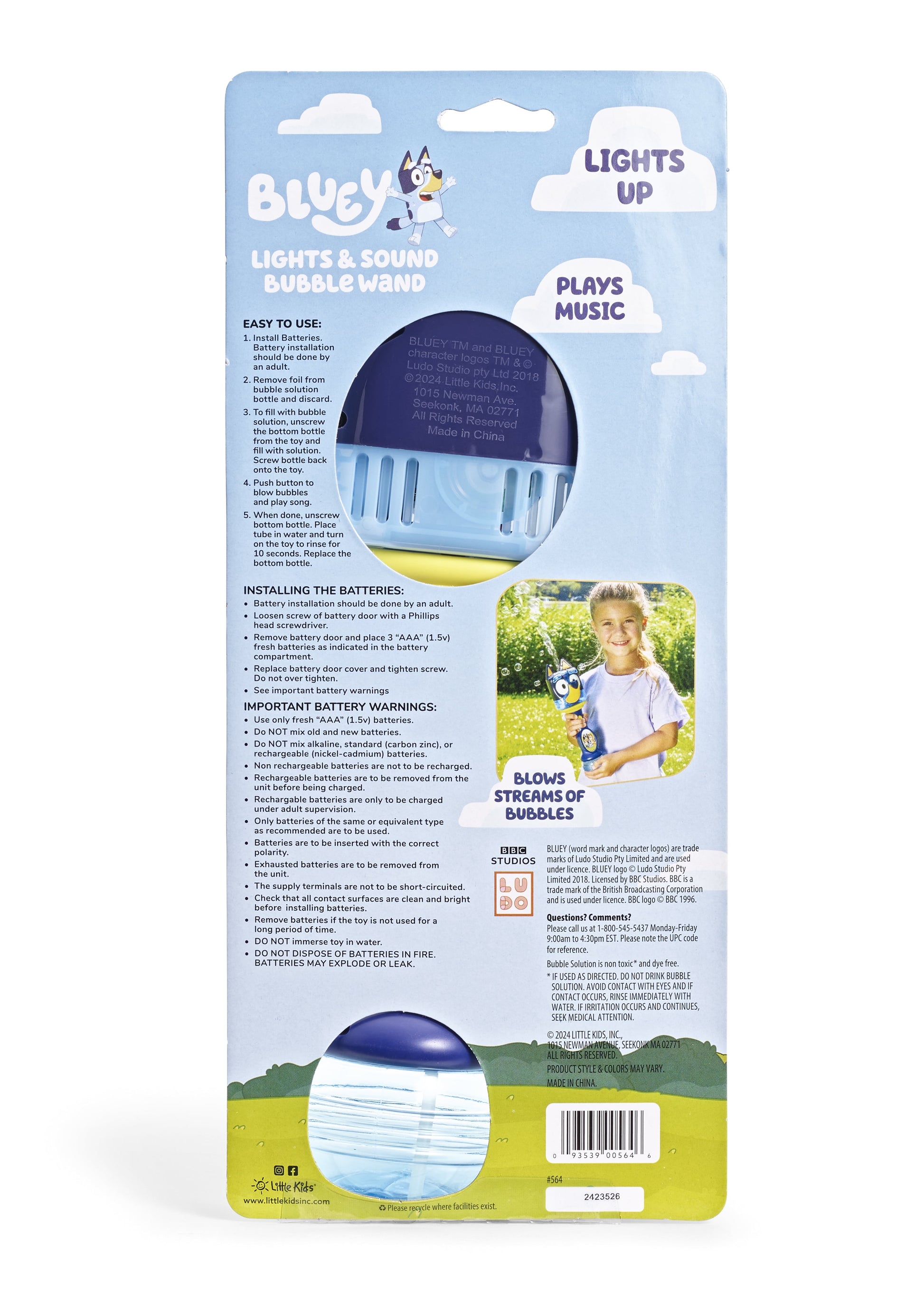 Light & Sound Bubble Wand