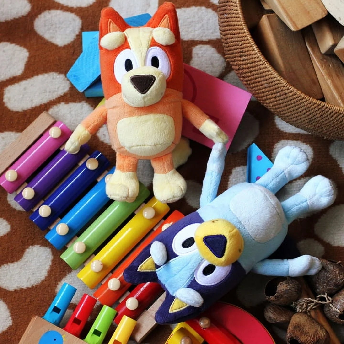 Bluey Friends - Bluey and Bingo Stuffed Plush 8" Tall from