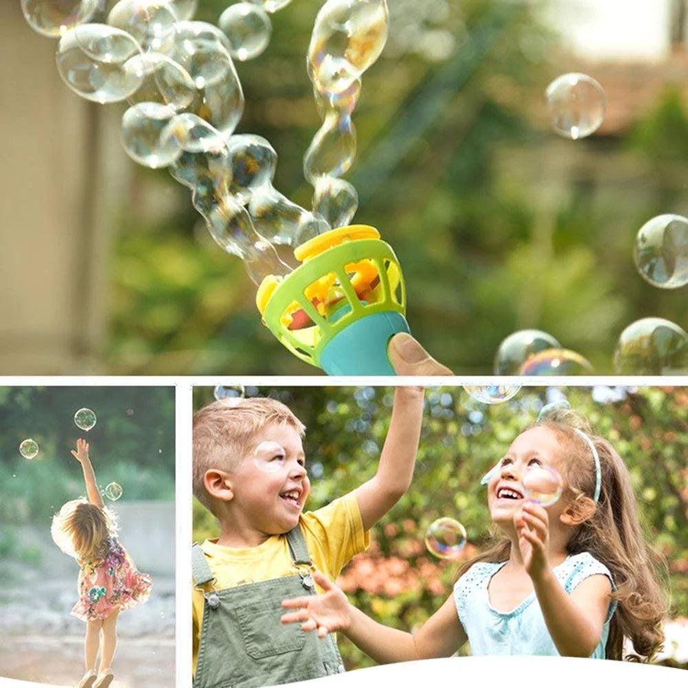 Bubble Machine Savings Kid Toys Gift for Child Outdoor Play Toys Party Toys Electric Bubble Wands Machine Bubble Maker Automatic Blower Outdoor Toy for Kids